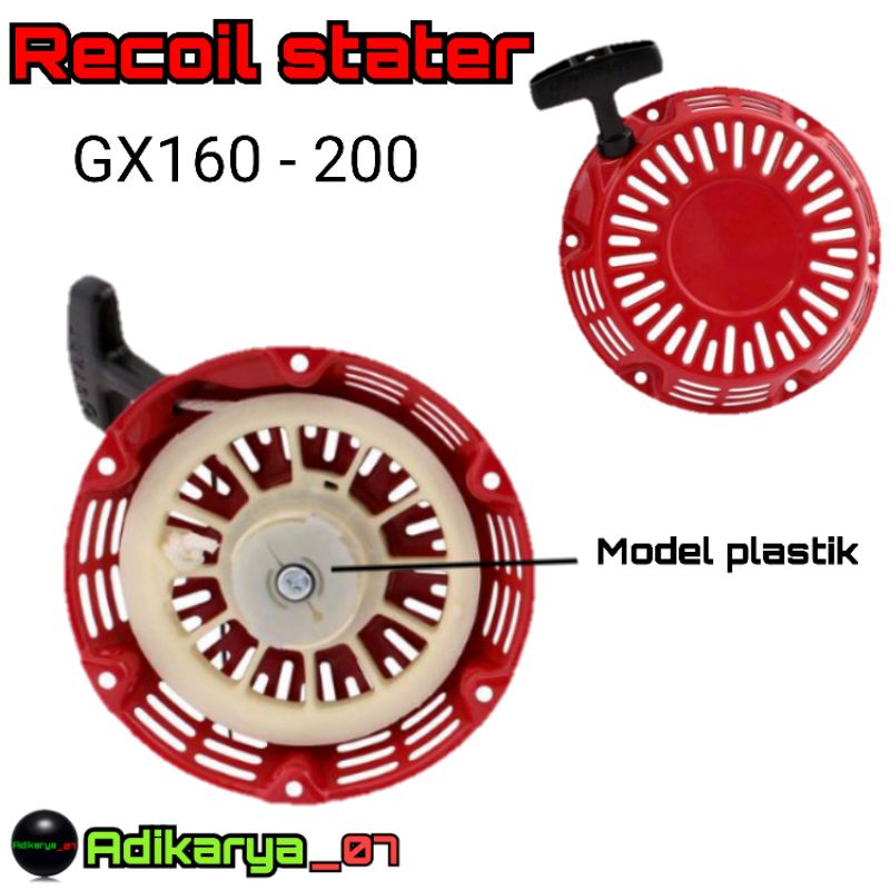 Recoil stater starter GX160 GX200 tarikan mesin GX160 recoil stater mesin gx recoil stater GX160