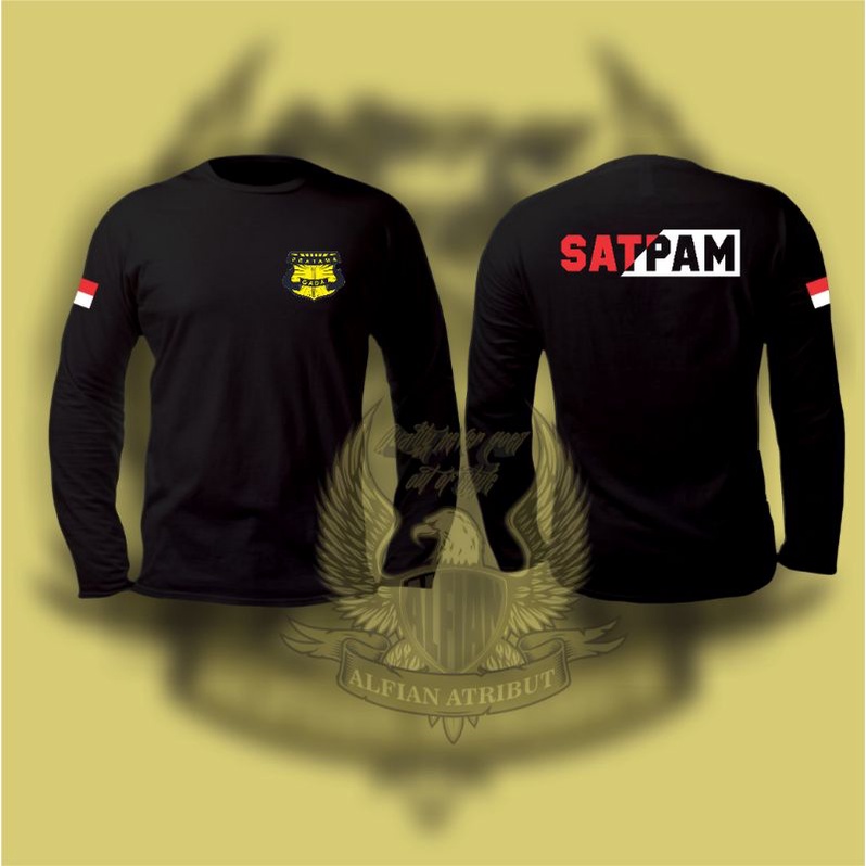 kaos SATPAM,kaos terbaru satpam lengan panjang