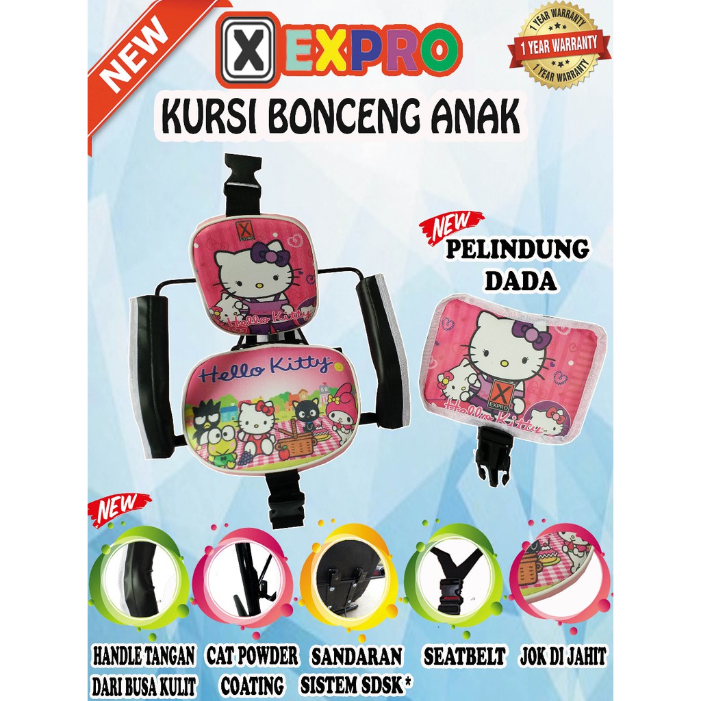 KURSI BONCENG BONCENGAN ANAK UNTUK MOTOR MATIC TIPE STANDART