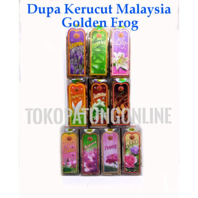 Dupa Kerucut Cendana Sandalwood Golden Frog Malaysia