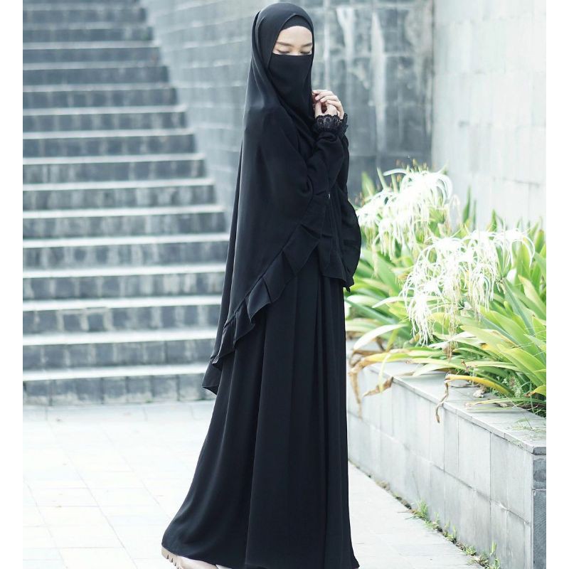 SALMA DRESS BY ZAUHARA FORMAL BLACK