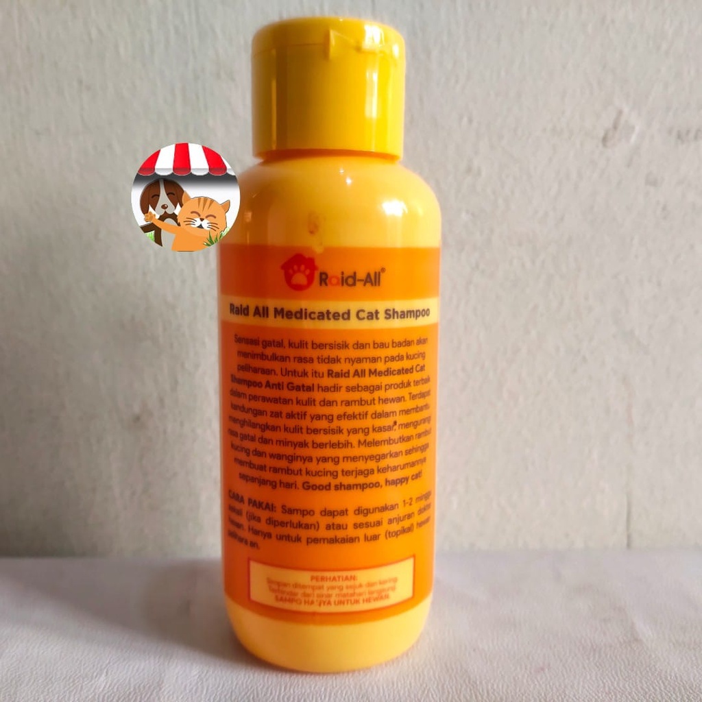 Shampoo Kucing Raid All Cat Medicated 100ml Shampo Anti Gatal Gatal