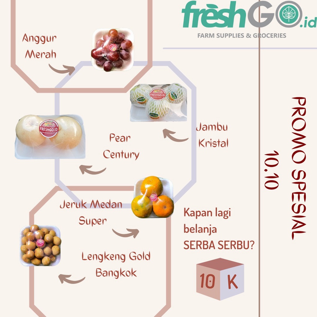 

10.10 Paket Promo Buah FreshGo