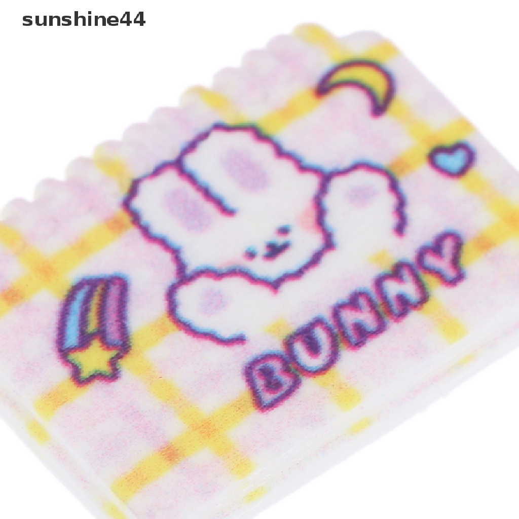 Sunshine 2PCS Miniatur Notebook Mini Skala 1: 12 Untuk Dekorasi Rumah Boneka DIY