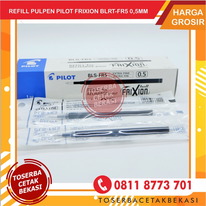

Gaya Isi / Refill Pulpen Pilot Frixion Bls-Fr5 0,5 Mm / Isi Pena Frixion Gilaa!!!