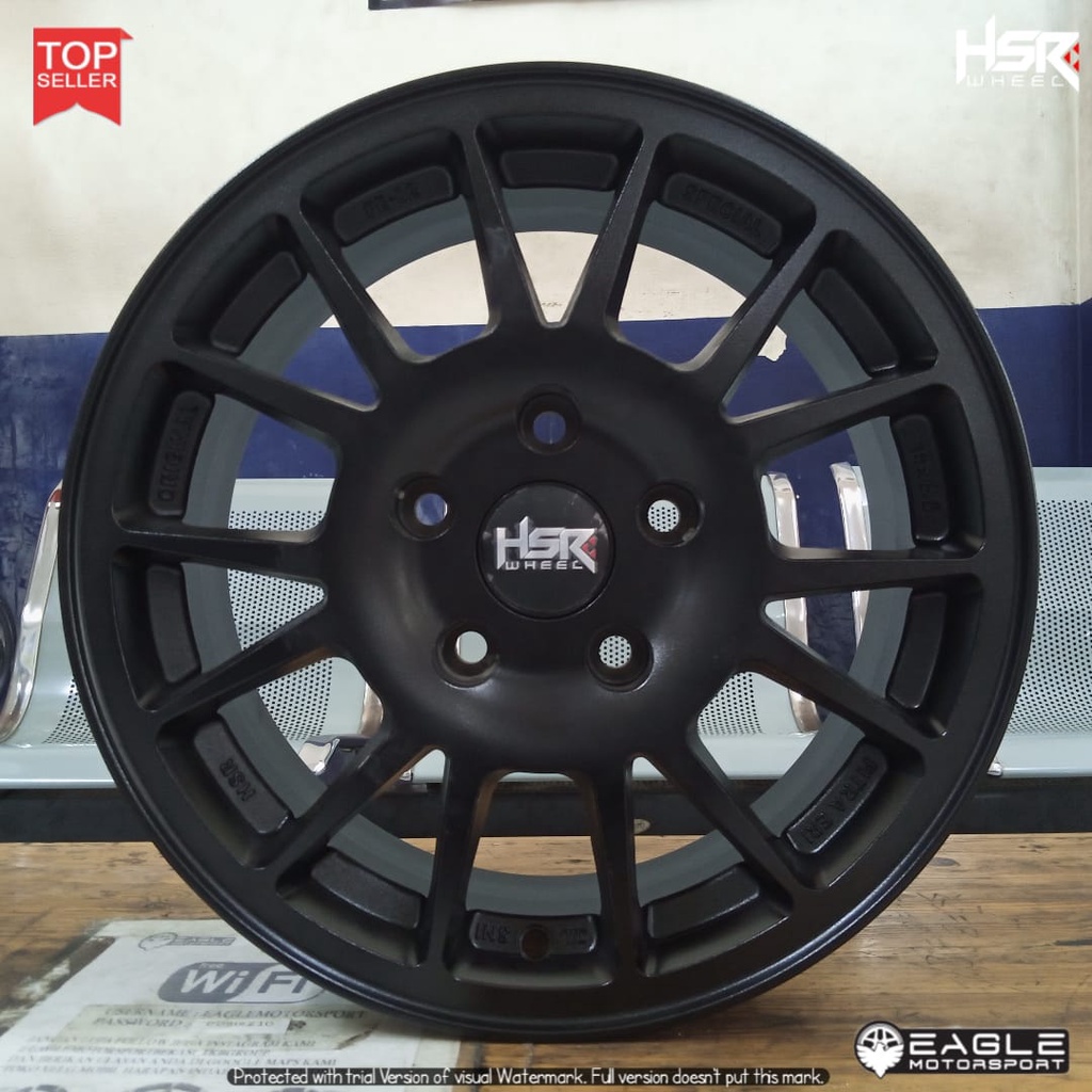 VELG MOBIL R15 RING 15 VELG MOBIL ERTIGA INNOVA TERIOS RUSH ORIGINAL HSR FE02 BLACK