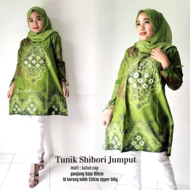 Tunik shibori jumputan