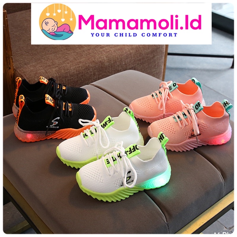 Sepatu Anak Anak Laki Perempuan / Sepatu Anak Anak / Sepatu LED Nyala Lampu Anak Anak Perempuan Laki laki Kedap Kedip/ Sepatu Sneaker Anak Laki Laki Perempuan ? Sepatu Sekolah Anak Anak / Children LED Shoes / Kid Shoes Boy Girl/ Sepatu Anak Import