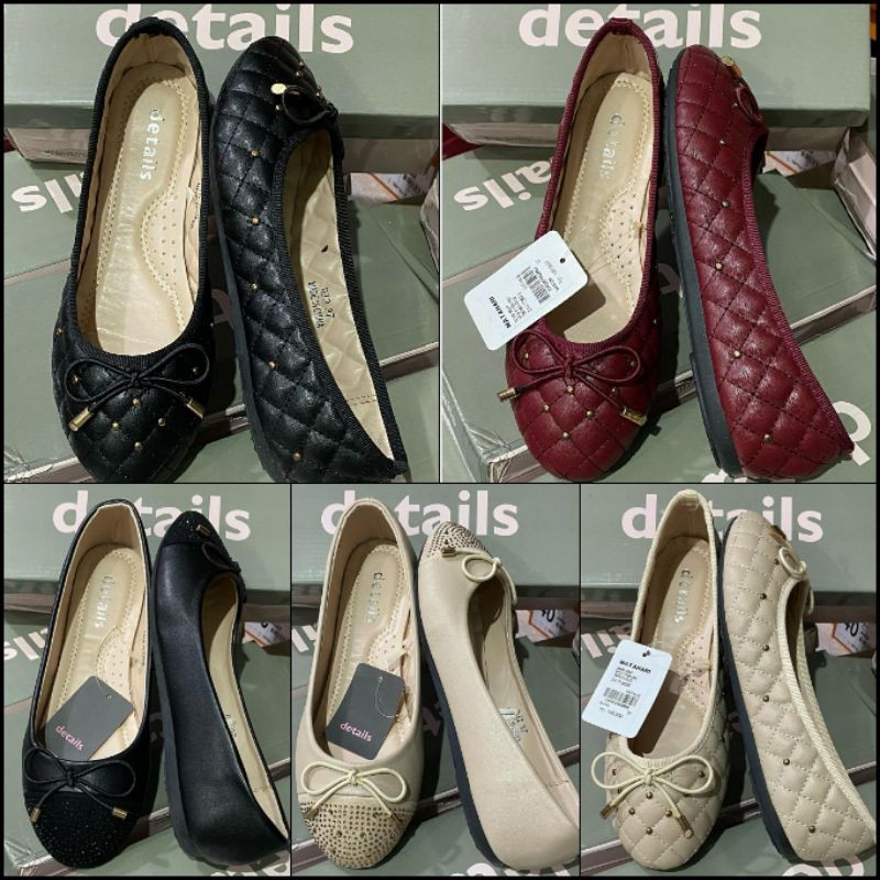 Details Flat Shoes Wanita/Sepatu Branded Wanita