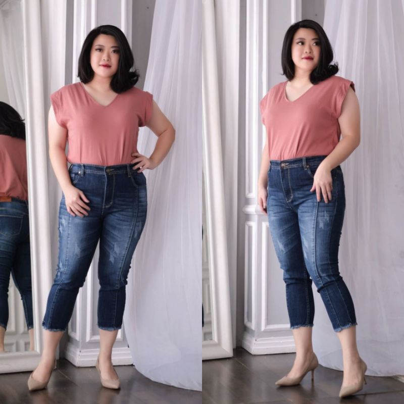 Celana Jeans Wanita - Front Line Tint Blue - SZ 27-34