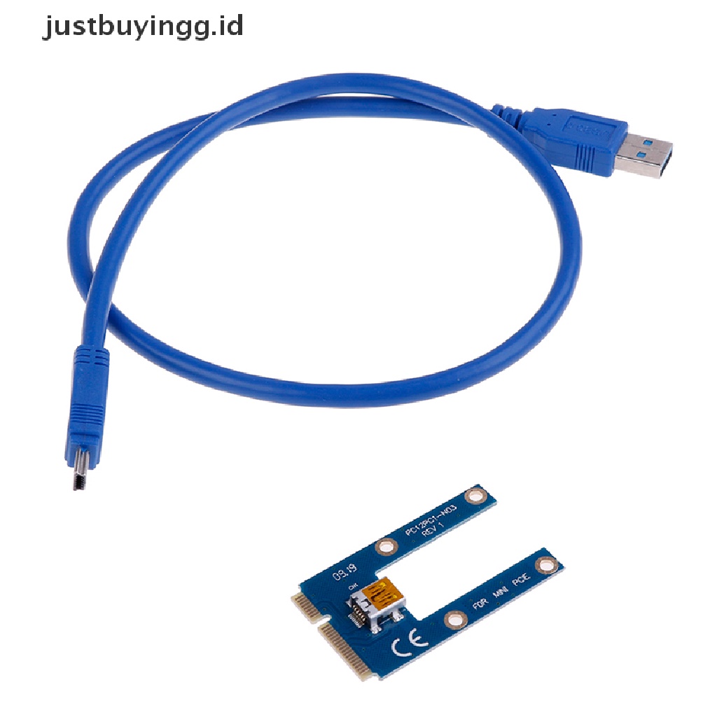 [justbuyingg.id] Mini pcie to USB 3.0 adapter converter USB3.0 to mini pci e PCIE express card ID