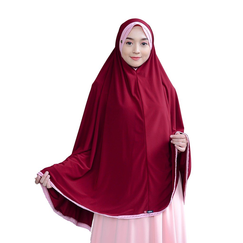 Jilbab Jumbo Antem Syari Nafisa Adena - Hijab Jumbo Pet Antem Syari Ultracryf Khimar Premium