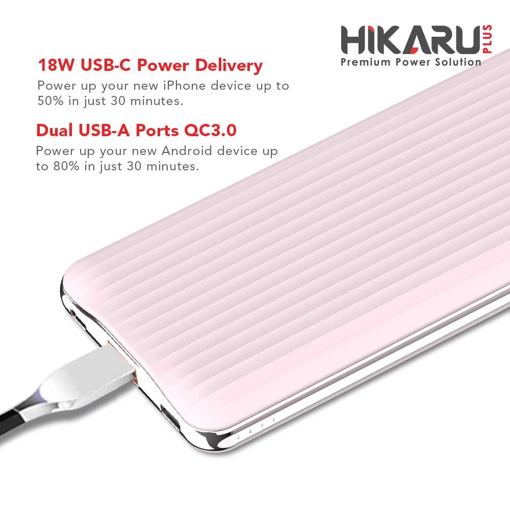 POWERBANK 10.000 mAh T124SQC HIKARU - ORIGINAL