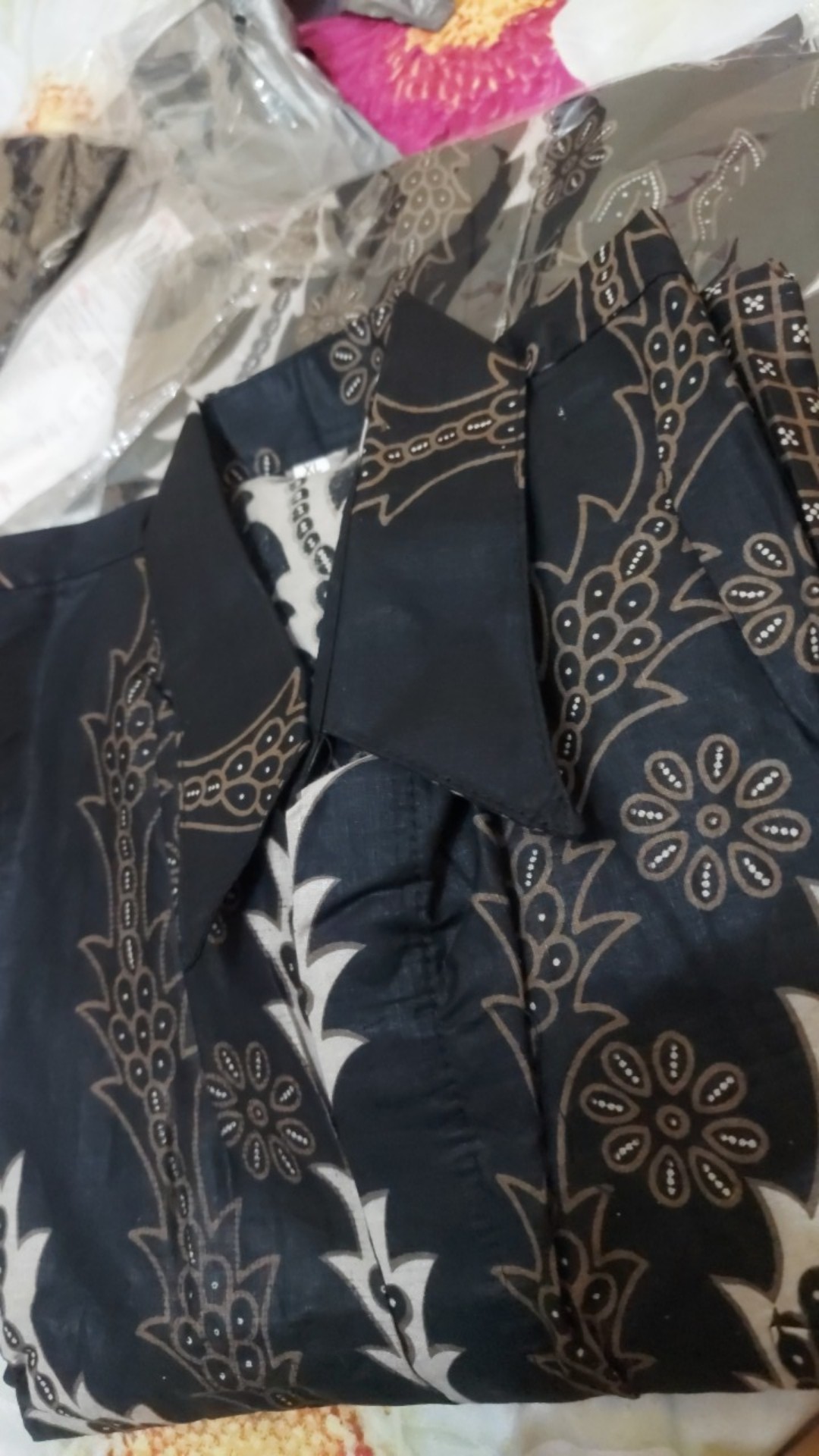 Batik Pria Size M L Xl Xxl  Bswart Batik Hrb026 Kenongo Hem Panjang Padi