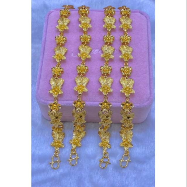 Gelang emas Bangkok ORI import panjang 18cm