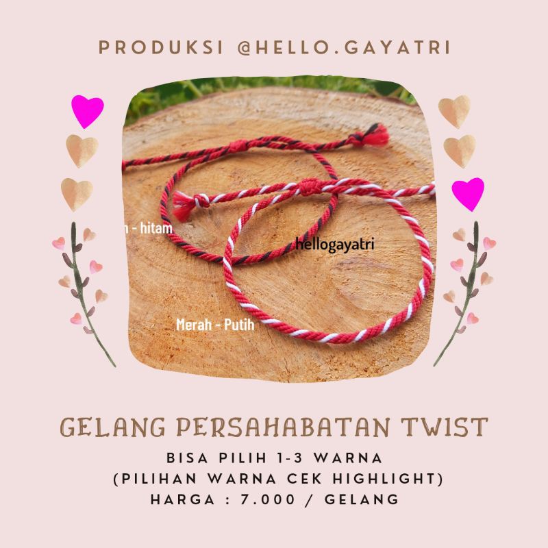 GELANG PERSAHABATAN Twist