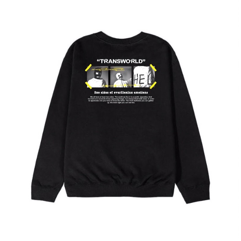 CREWNECK TRANSWORLD EMOTION BLACK