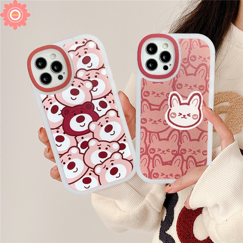 Soft Case TPU Motif Beruang / Kelinci Untuk Xiaomi Redmi 10 9 9A 10C 9C 9T Note 11 9 8 10 10S 10 Pro Max Plus Mi POCO M3 X3 Pro
