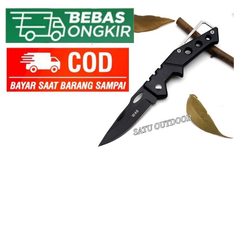 PIsau Lipat Mini Camping Portable Saku Survival panjang Alat Survival Camping baja outdoor masak