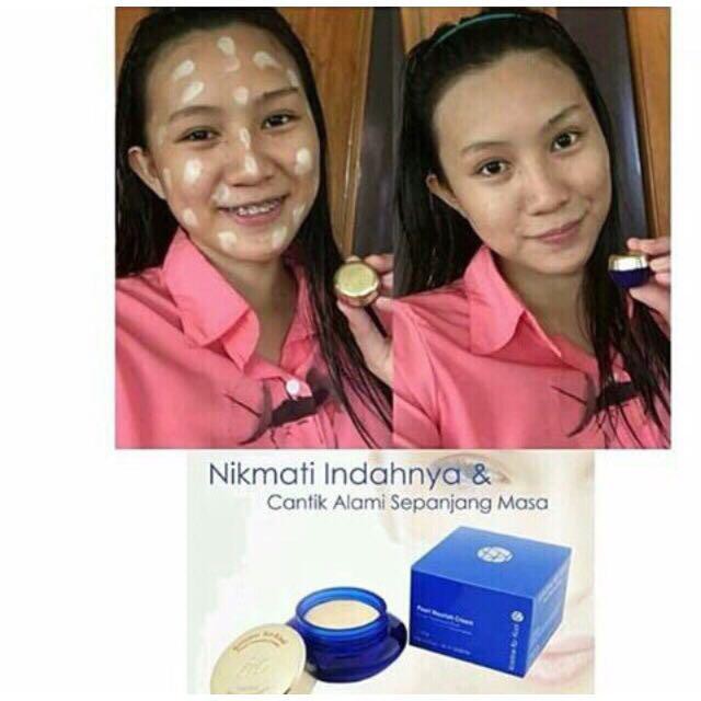 Kristine Ko-Kool Pearl Cream Krim Pengganti Bedak / Alas Beda KK Indonesia Mencerahkan Kulit