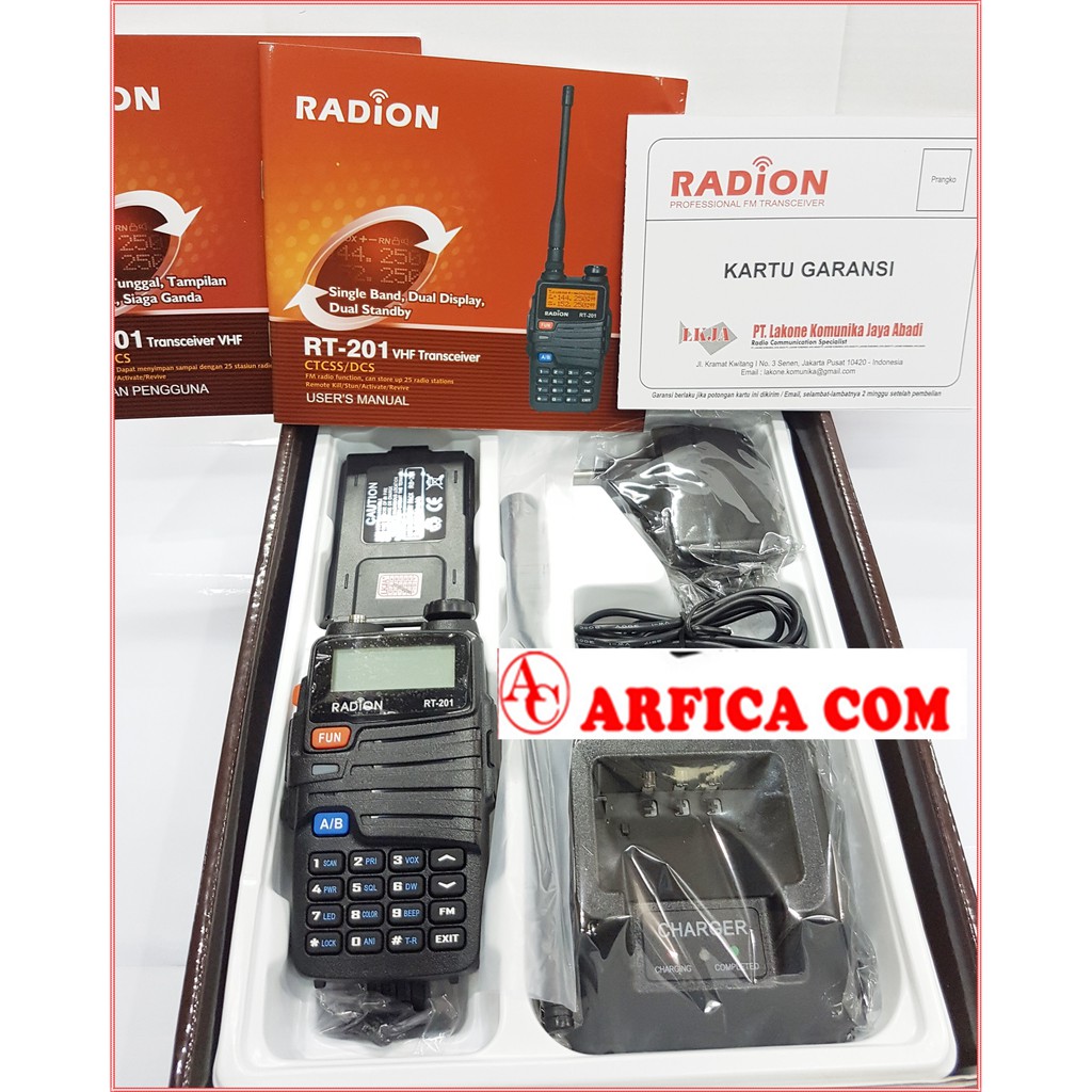 HT RADION RT201 RT-201 RT 201 VHF ORIGINAL GARANSI RESMI