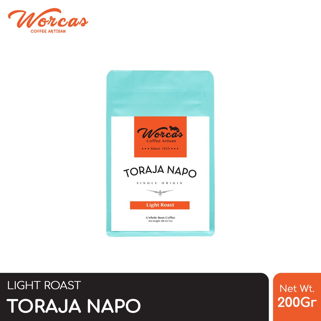 

WORCAS Kopi Arabika Toraja 200 Gram - Light Roast