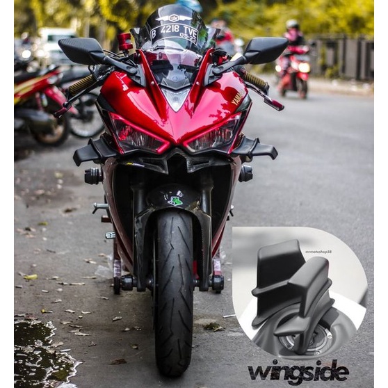 Readyy WINGLET SAMPING WINGSIDE WINGLET AERO WINGLET AEROFIN AEROFAIRING SAYAP CBR NINJA250 R25 GSX