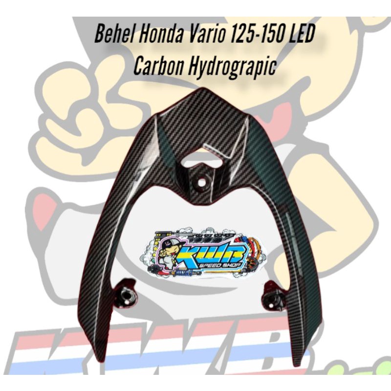 Behel begel planger honda vario 125 150 LED tahun 2015 - 2017 Model Ori Original carbon hydrograpic wtp