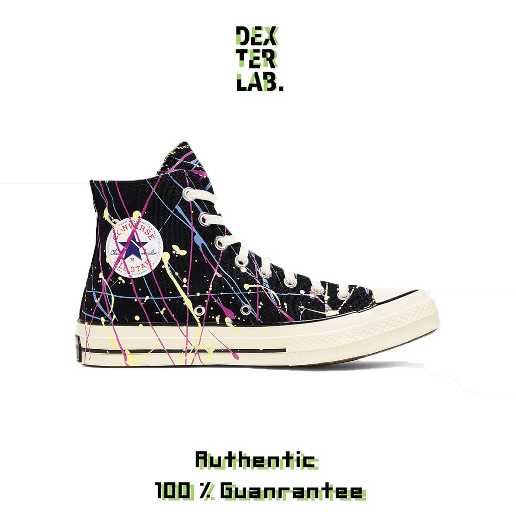 Converse Chuck Taylor 70s Hi Paint Splatter Black Erget