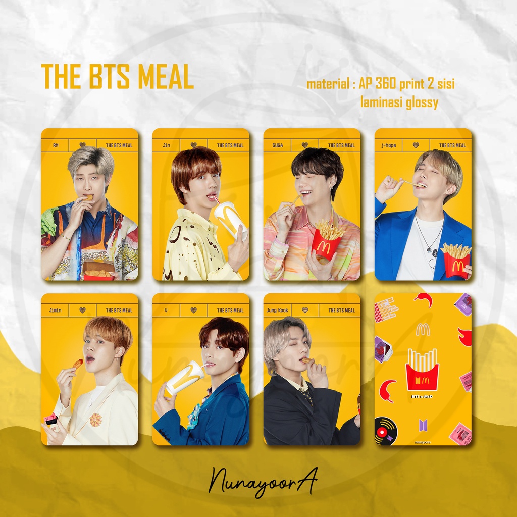 PHOTOCARD BTS THE BTS MEAL (BTS x McD)