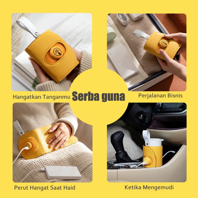 DADAWARD Tas Penghangat Botol Susu Bayi Portable dengan USB untuk Outdoor malam/ Penghangat Perut Haid/ Portable Baby Bottle Warmer Impor Asli/ cooler bag asi