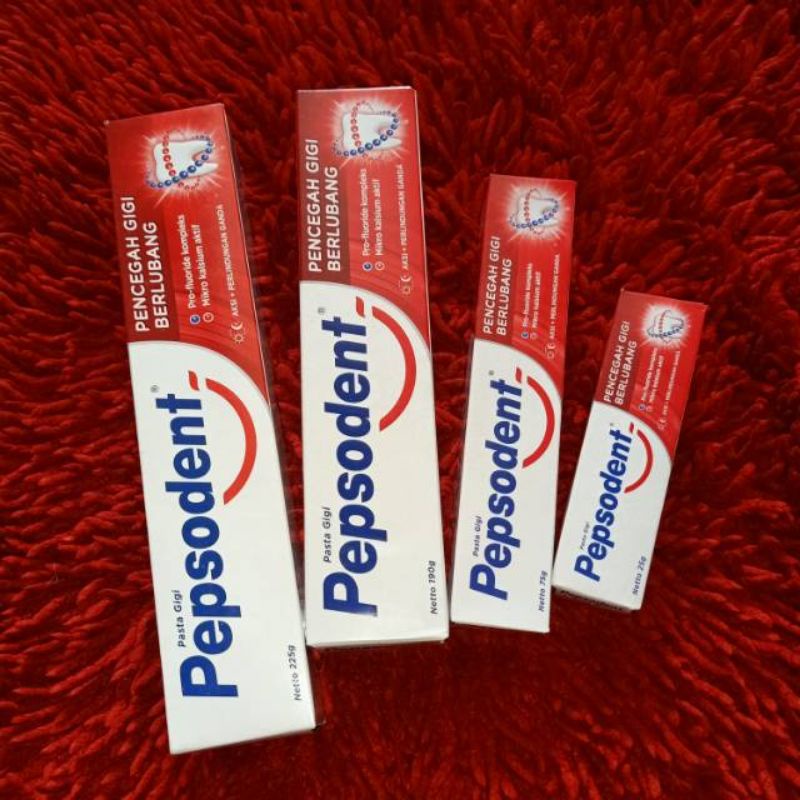 ✔Odol Pepsodent/Pasta Gigi Pepsodent 25gr, 75gr, 120gr, 190gr JUMBO