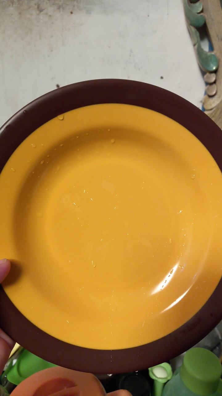 P09a5 Piring Makan 2 Warna Kuning Choco 9 Golden Dragon