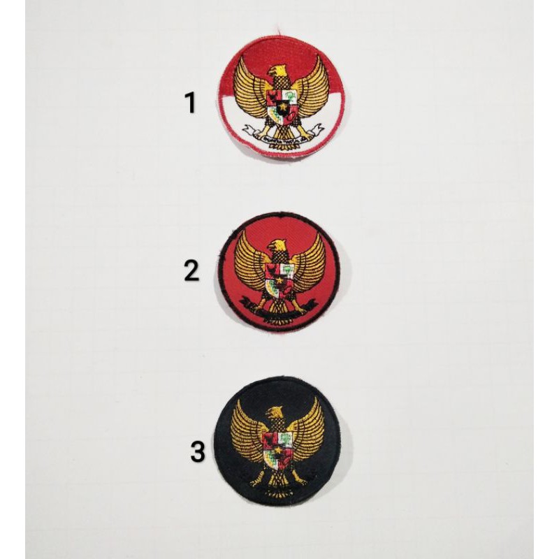 bordiran patch logo garuda keren mantap