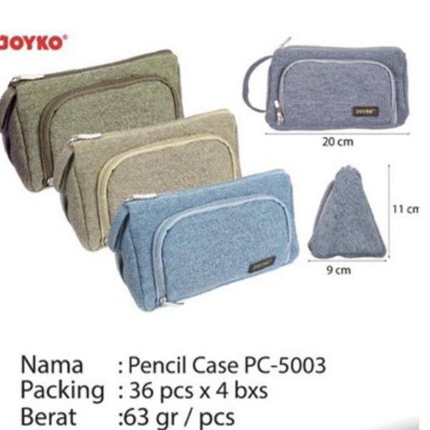 

(K9F2) Pencil case / Tempat pensil / Tempat alat tulis Joyko Pc-5003 Pc5003 //Ready@melimpah