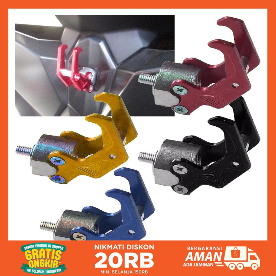 Gantungan Barang Motor Matic Model Tipe U Cakar Robot Universal