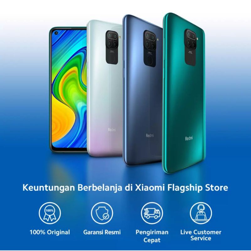 Xiaomi Redmi Note 9 Ram 4/64 GB & Ram 6/128 GB Garansi Resmi