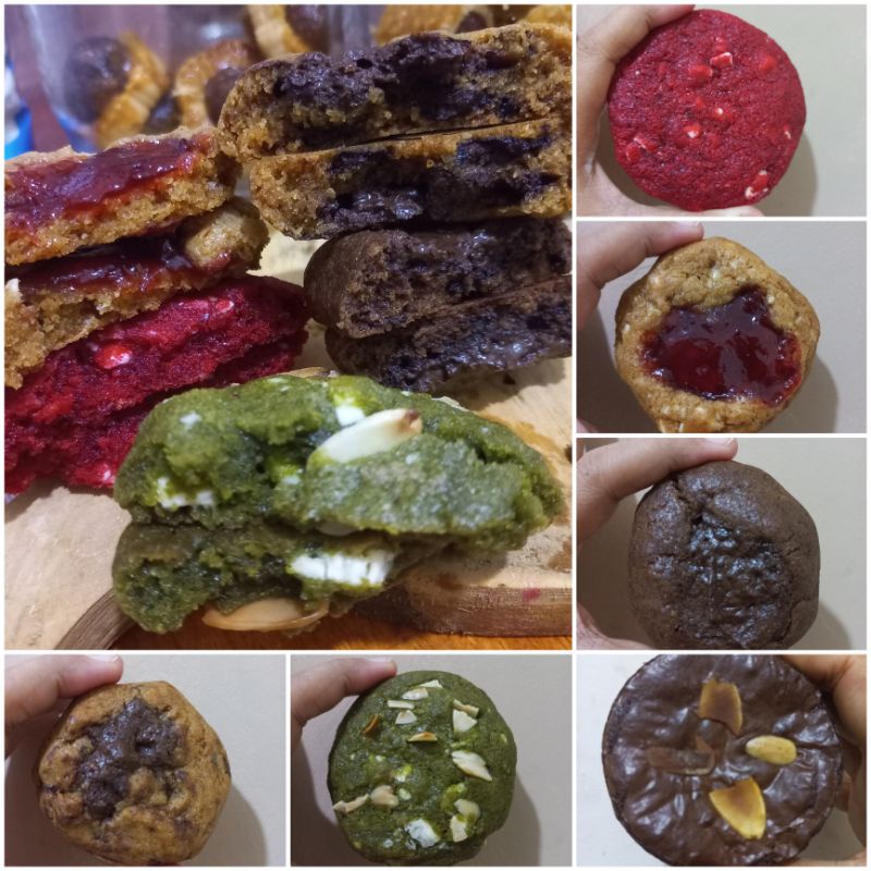 

Soft Baked Cookies, Newyork Cookies dan Brownie Cookies Isi 10 Pcs Per Box