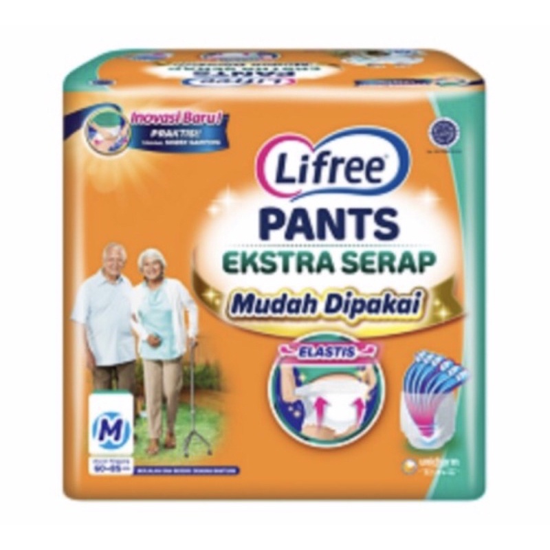 LIFREE Popok Celana Dewasa Extra Serap - M 5pcs repack