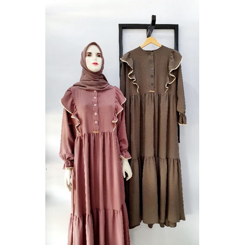 Gamis Syafeera Bahan Airflow