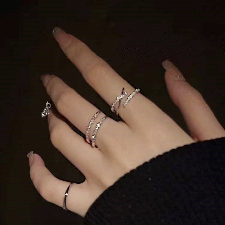 Cincin Warna Permen Gaya Korea Untuk Dekorasi Pelajar