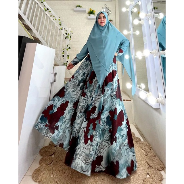 Naila Syar'i ORI by Nasha / Gamis Set Syar'i / Gamis Pesta / Dress Muslimah / Baju Syar'i Terbaru / 