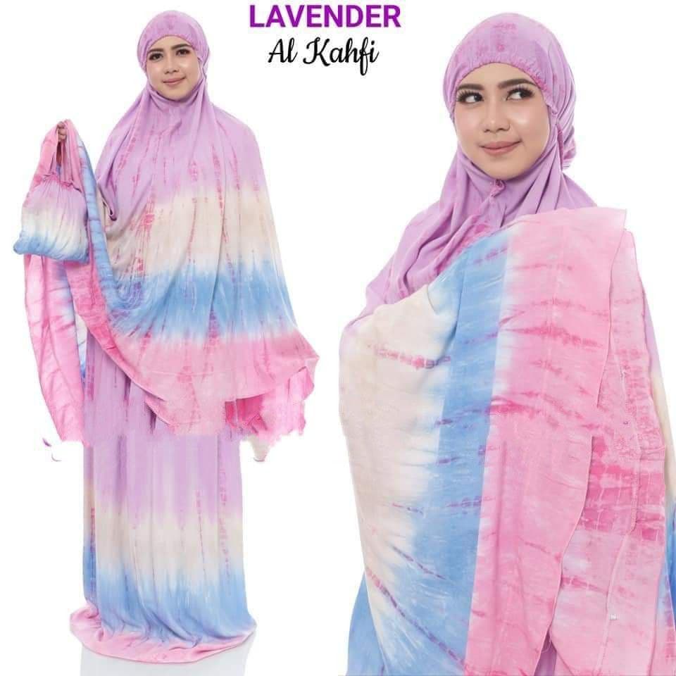 Mukena Dewasa Bali Super Jumbo Tie dye / Mukenah Bali Tie dye Jumbo / Telekung Bali Tie dye Jumbo Alkafi