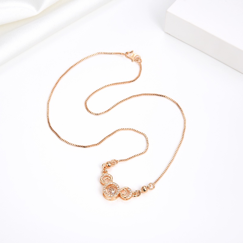 kalung titanium wanita emas muda model korea murah anti karat panjang asli silver nama selamanya 116n