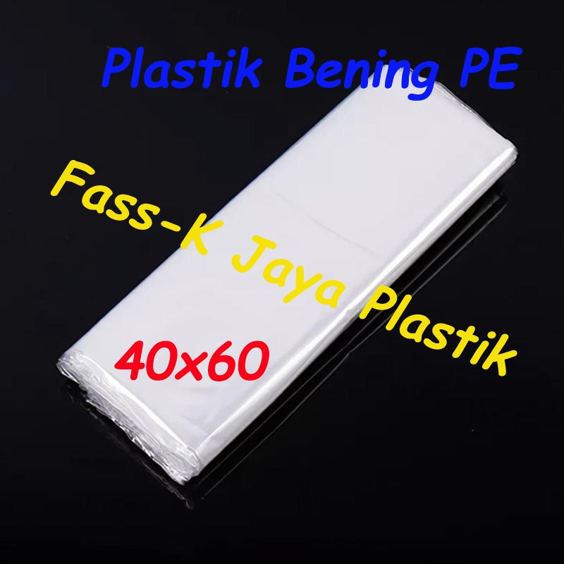 Plastik PE Bening uk 40x60 / PE Jumbo Transparan