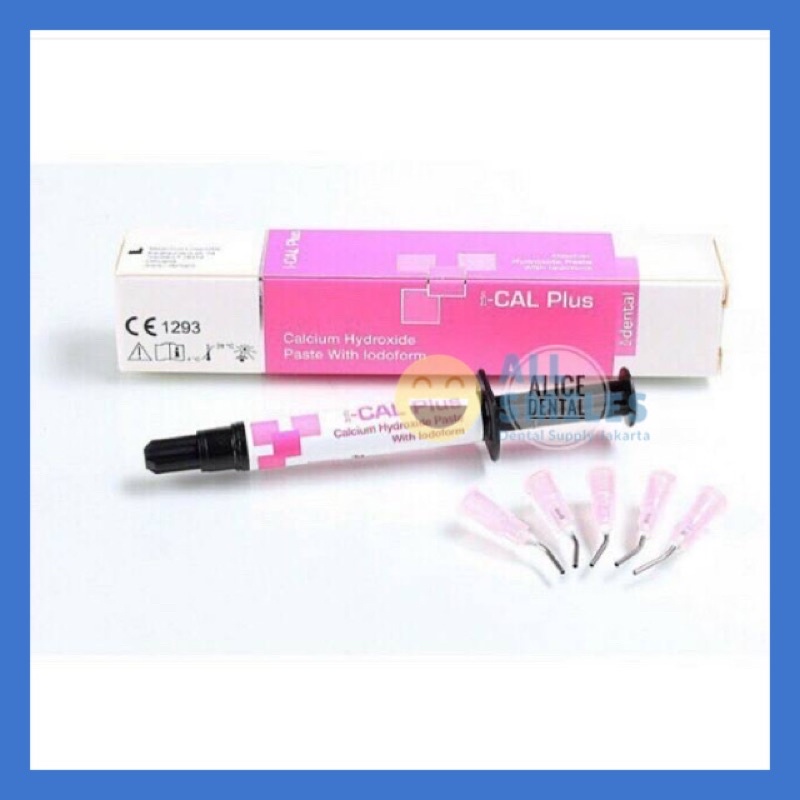 Calcium hydroxide with iodoform endo CaOH i-cal plus i-dent pasta paste dressing root canal