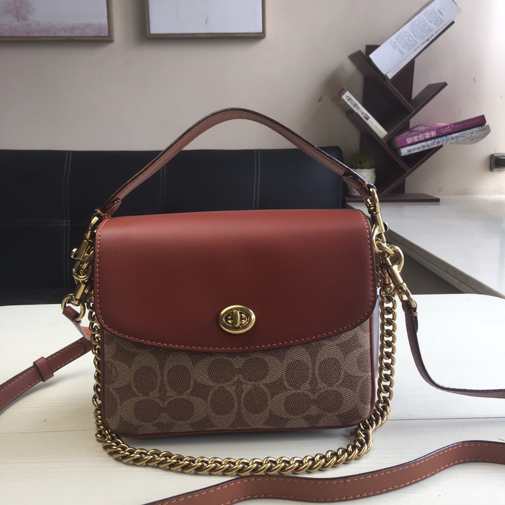 Asli baru COACH 89089 Tas WanitaTas Selempang tas selempang wanita rantai import  tas pundak Balik t