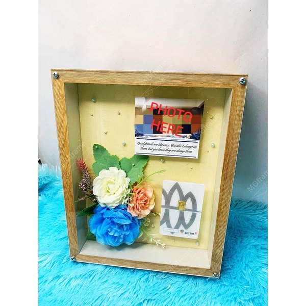 READY STOCK Bingkai 3D frame pigura 3D untuk kado / pop up / scrapbook / mahar kado logam mulia fram
