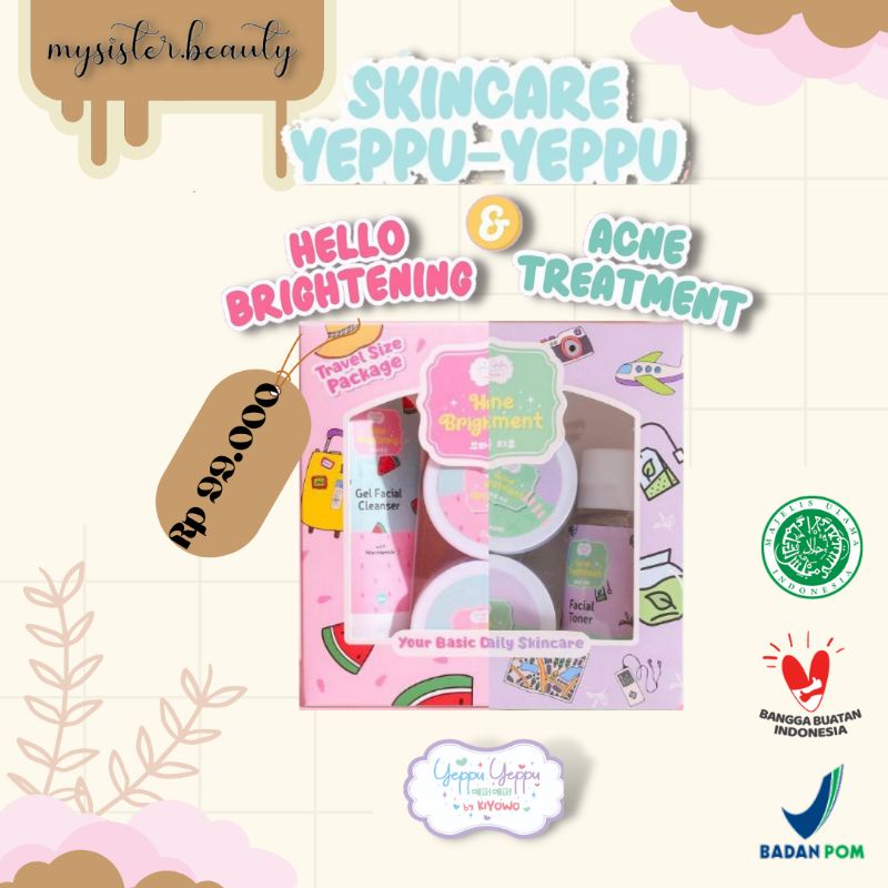 [READY+FREE GIFT‼️] DISTRI | Skincare Travelsize Package Yeppuyeppu by Kiyowo