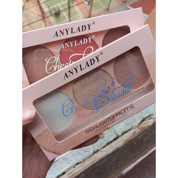 PROMO ECER!! HIGHLIGHTER&amp;BLUSHER ANYLADY CHEEK GLOW 3 WARNA NO. 855